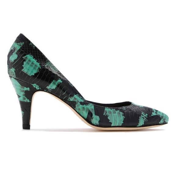 Loeffler Randall | Elegant Black and Green snakeskin Women's Pumps | 7.5 - Picture 1 of 8